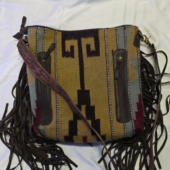 American Darling Multicolor Fringe Crossbody Bag - Picture 3 of 4